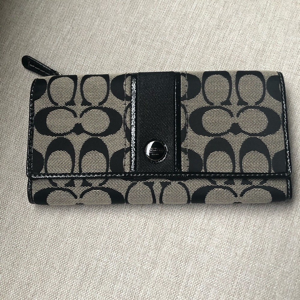 COACH canvas - leather wallet